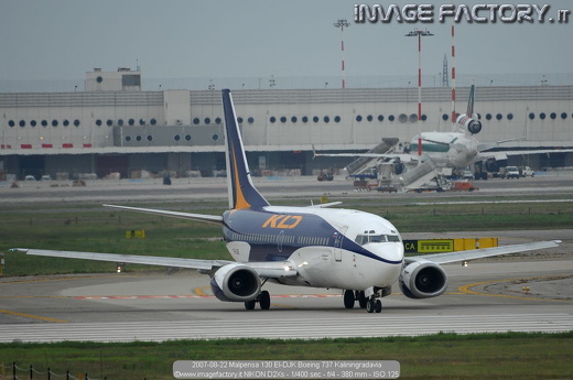 2007-08-22 Malpensa 130 EI-DJK Boeing 737 Kaliningradavia